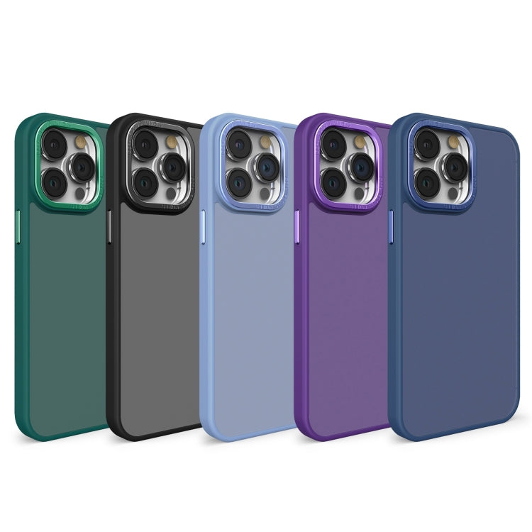 For iPhone 11 Pro Max All-inclusive TPU Edge Acrylic Back Phone Case(Deep Purple) - iPhone 11 Pro Max Cases by buy2fix | Online Shopping UK | buy2fix