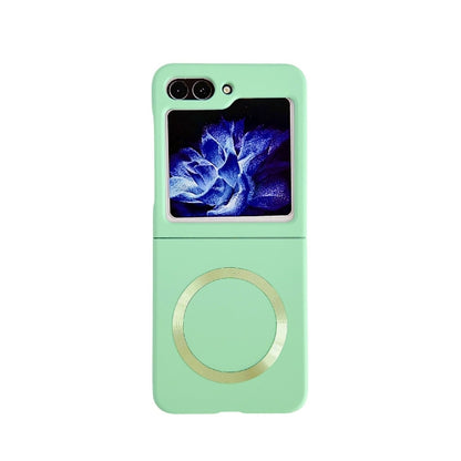 For Samsung Galaxy Z Flip5 Skin Feel Magsafe Magnetic Shockproof PC Phone Case(Green) - Galaxy Z Flip5 Cases by buy2fix | Online Shopping UK | buy2fix