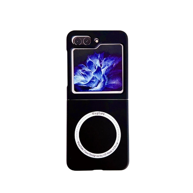 For Samsung Galaxy Z Flip5 Skin Feel Magsafe Magnetic Shockproof PC Phone Case(Black) - Galaxy Z Flip5 Cases by buy2fix | Online Shopping UK | buy2fix