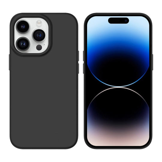 For iPhone 14 Pro Liquid Silicone MagSafe Phone Case(Black)