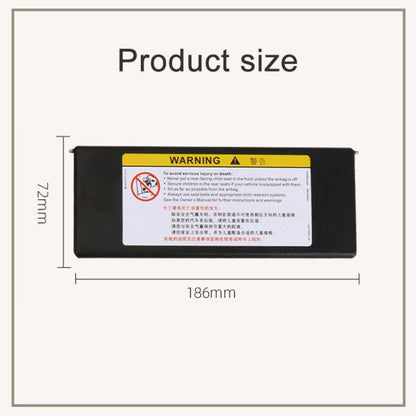 For Buick / Chevrolet Left-hand Drive Car Sun Visor Makeup Mirror 23196443(Grey) by buy2fix