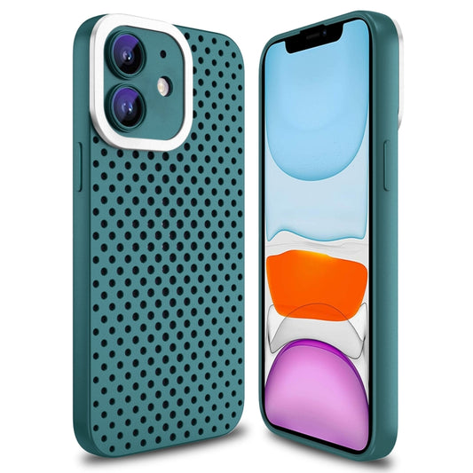 For iPhone 11 Hollow Heat Dissipation TPU Phone Case(Green) - iPhone 11 Cases by buy2fix | Online Shopping UK | buy2fix