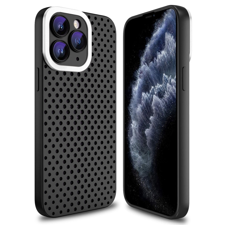 For iPhone 11 Pro Hollow Heat Dissipation TPU Phone Case(Black) - iPhone 11 Pro Cases by buy2fix | Online Shopping UK | buy2fix