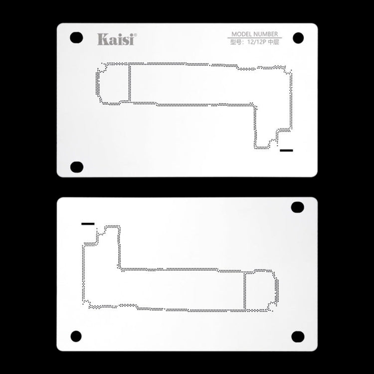 Kaisi 18 in 1 Silicone Middle Layer Tin Planting BGA Reballing Platform for iPhone X-14 Pro Max - BGA Stencils by Kaisi | Online Shopping UK | buy2fix