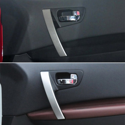 For Nissan Qashqai Left-Drive Car Door Inside Handle Cover, Type:Cover Right(Black) - Door Handles by buy2fix | Online Shopping UK | buy2fix