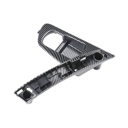 For Nissan Qashqai Left-Drive Car Door Inside Handle Base Bracket, Type:Base Left(Carbon Fiber) - Door Handles by buy2fix | Online Shopping UK | buy2fix