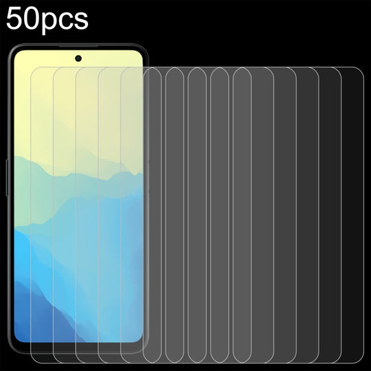 For Hisense Infinity H50S 5G 50pcs 0.26mm 9H 2.5D Tempered Glass Film