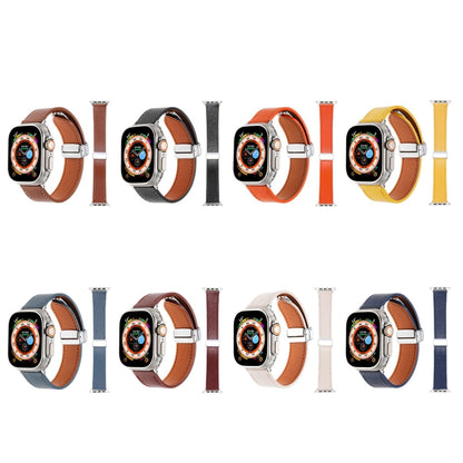 For Apple Watch SE 2022 40mm Magnetic Buckle Skin Feel Leather Watch Band(Wine Red) by buy2fix