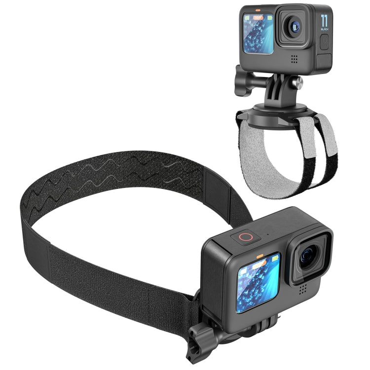 STARTRC Action Camera Magnetic POV View Bracket 2 in 1 Quick Release Headband Wristband - Head Belt by STARTRC | Online Shopping UK | buy2fix