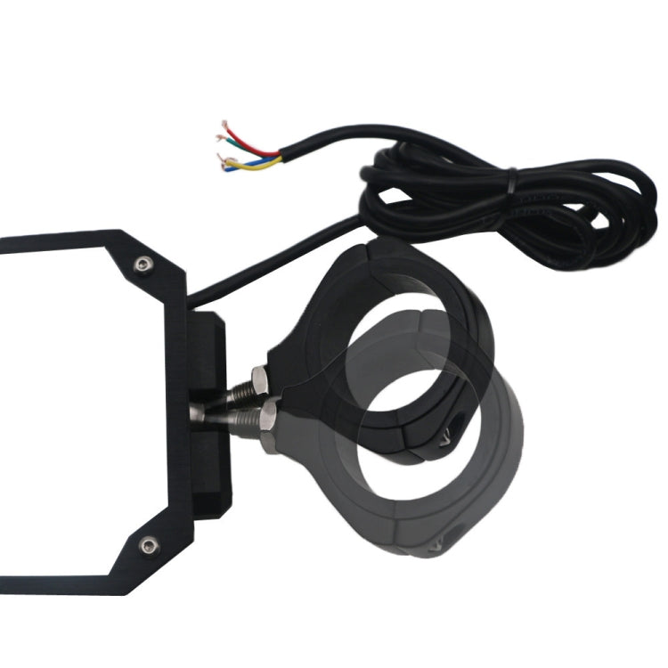 For 1.75 - 2 inch UTV-26 UTV / ATV Three Color Rear Frame Reflective Mirror with LED Lights - Convex Mirror & Accessories by buy2fix | Online Shopping UK | buy2fix