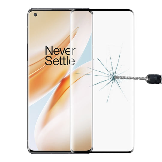 For OnePlus 8 Pro 3D Curved Edge Full Screen Tempered Glass Film