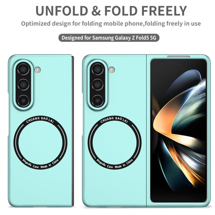 For Samsung Galaxy Z Fold5 Magsafe Magnetic Folding PC Phone Case(Light Blue) - Galaxy Z Fold5 Cases by buy2fix | Online Shopping UK | buy2fix