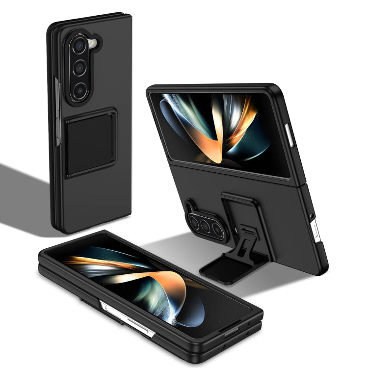 For Samsung Galaxy Z Fold5 Three-dimensional Folding Holder PC Phone Case(Black) - Galaxy Z Fold5 Cases by buy2fix | Online Shopping UK | buy2fix