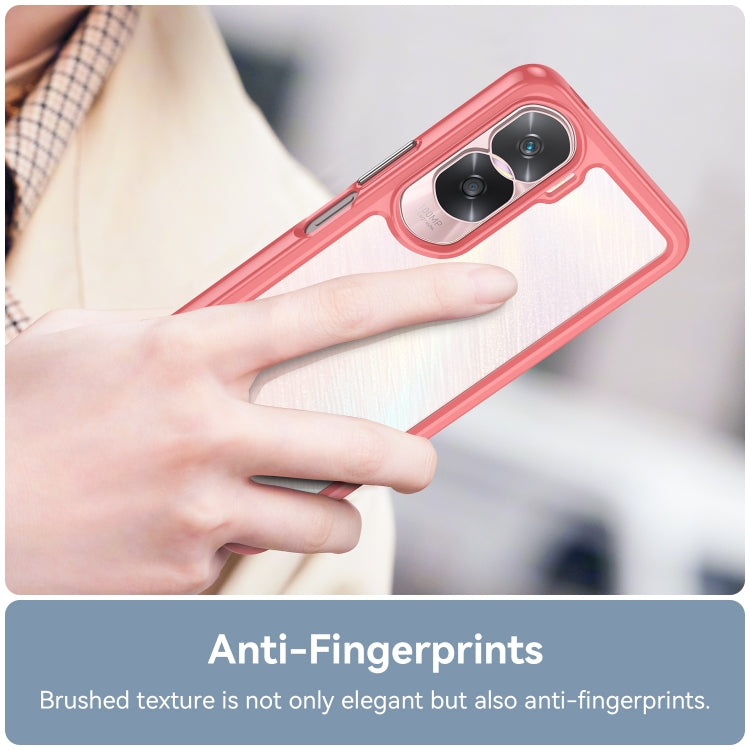 For Honor 90 Lite Colorful Series Acrylic + TPU Phone Case(Red) - Honor Cases by buy2fix | Online Shopping UK | buy2fix