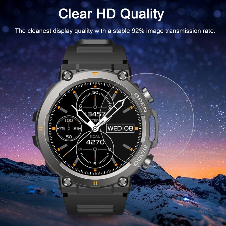 For Zeblaze Vibe 7 50pcs 0.26mm 2.5D 9H Tempered Glass Film Watch Screen Protector by buy2fix