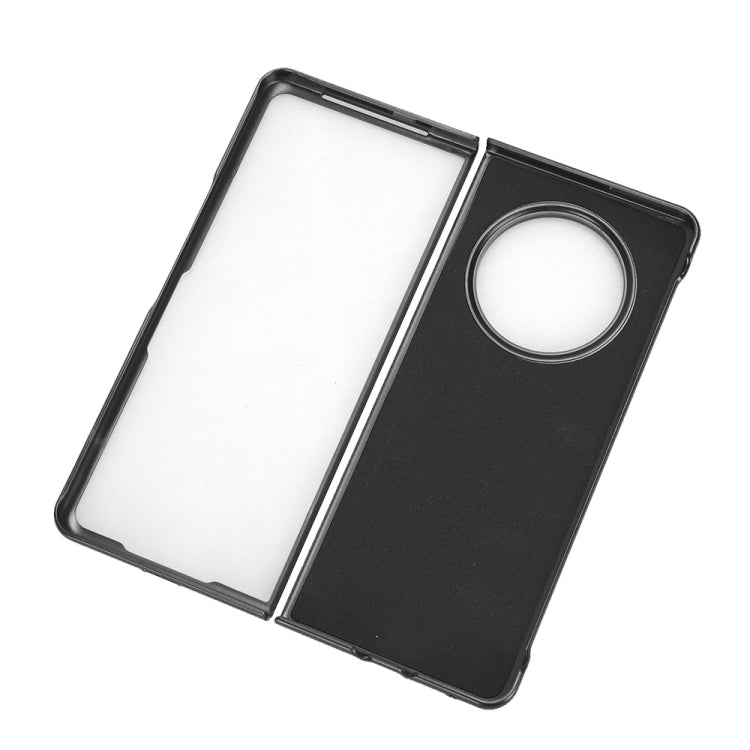 For Tecno Phantom V Fold Litchi Texture Card Slots Back Cover Phone Case(Black) by buy2fix