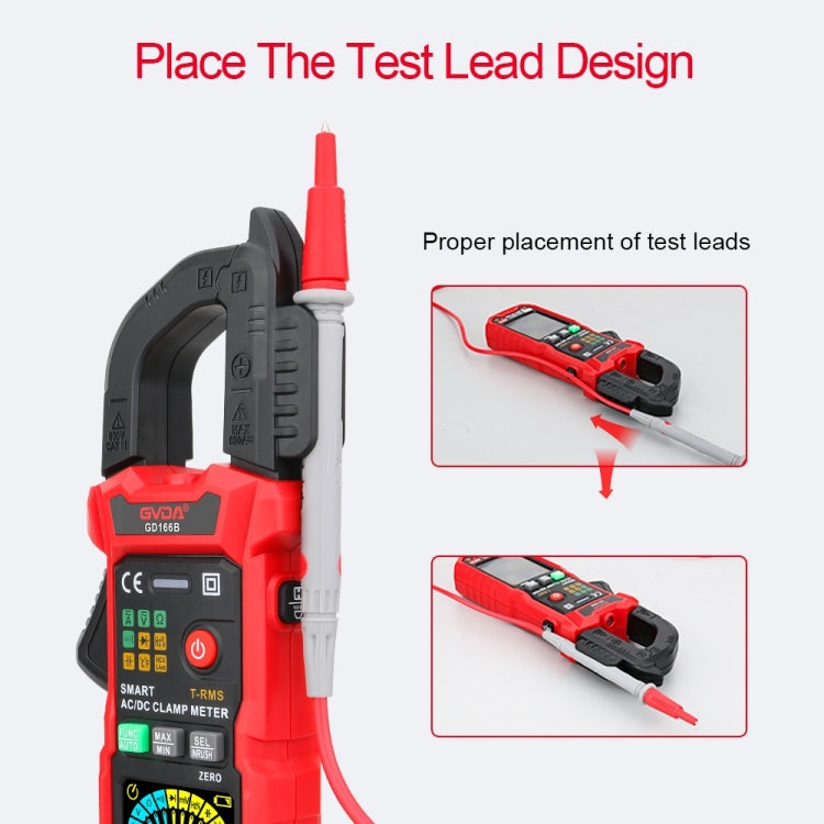 GVDA GD166A Digital Clamp Type Multifunction Intelligent Anti-burn Multimeter - Digital Multimeter by GVDA | Online Shopping UK | buy2fix