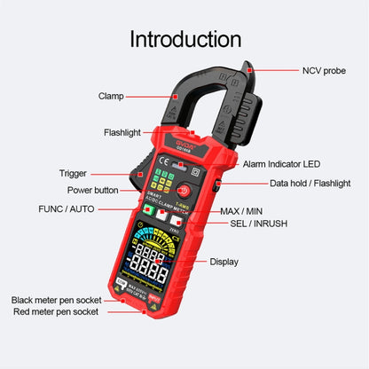 GVDA GD166B Digital Clamp Multimeter Supports DC - Digital Multimeter by GVDA | Online Shopping UK | buy2fix