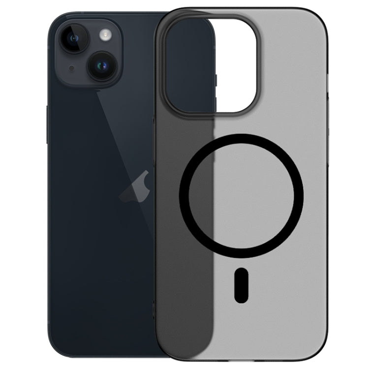 For iPhone 13 High Transparency MagSafe Ice Fog Phone Case(Translucent Gray) by buy2fix