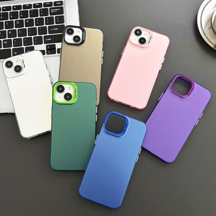 For iPhone 12 Pro Semi Transparent Frosted PC Phone Case(Green) by buy2fix