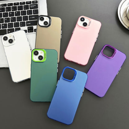 For iPhone 12 Pro Semi Transparent Frosted PC Phone Case(Green) by buy2fix
