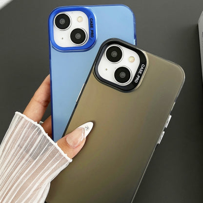 For iPhone 12 Pro Semi Transparent Frosted PC Phone Case(Green) by buy2fix