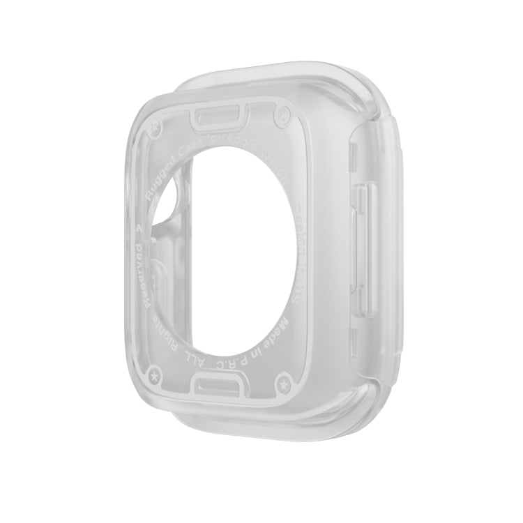 For Apple Watch Series 9 / 8 / 7 41mm 2-in-1 PC Hybrid TPU Armor Watch Case(Transparent) by buy2fix
