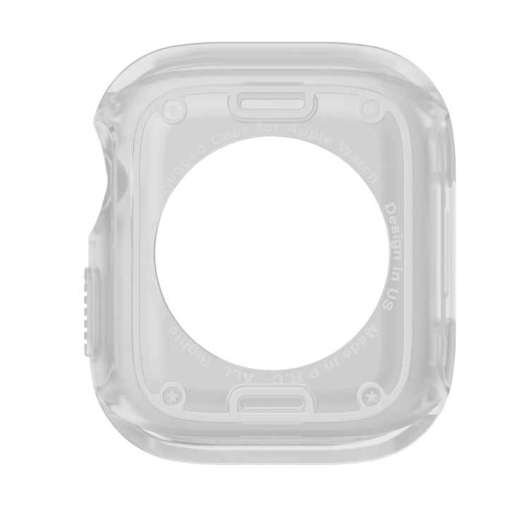 For Apple Watch Series 9 / 8 / 7 41mm 2-in-1 PC Hybrid TPU Armor Watch Case(Transparent) by buy2fix