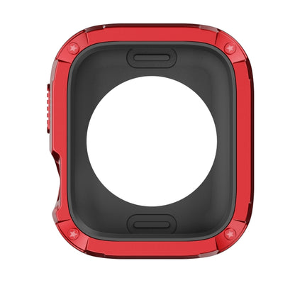 For Apple Watch Series 6 / 5 / 4 / SE 44mm 2-in-1 PC Hybrid TPU Armor Watch Case(Red) by buy2fix