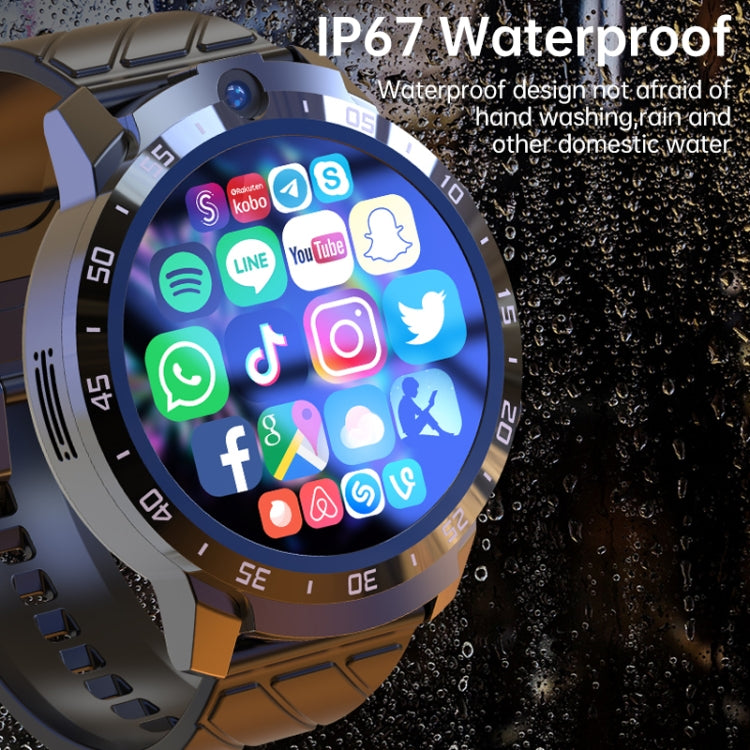 MT27 4G+64G 1.6 inch IP67 Waterproof 4G Android 8.1 Smart Watch Support Heart Rate / GPS, Type:Leather Band - Android Watch by buy2fix | Online Shopping UK | buy2fix