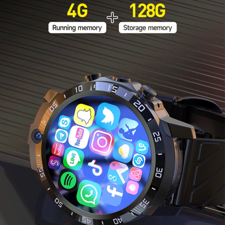 MT27 4G+64G 1.6 inch IP67 Waterproof 4G Android 8.1 Smart Watch Support Heart Rate / GPS, Type:Steel Band - Android Watch by buy2fix | Online Shopping UK | buy2fix