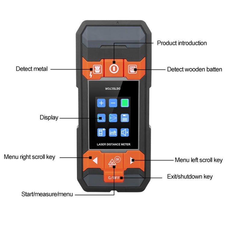 GVDA GD210D Handheld Wood Grain Metal Detector - Metal Detector by GVDA | Online Shopping UK | buy2fix