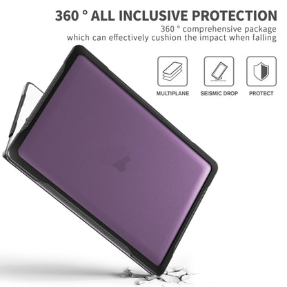 For MacBook Pro 13.3 inch A2338 Translucent Laptop Protective Case(Transparent Purple) - MacBook Pro Cases by buy2fix | Online Shopping UK | buy2fix