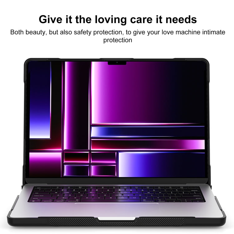 For MacBook Pro 14.2 inch 2023 / 2021 Dot Translucent Laptop Protective Case(Transparent) - MacBook Pro Cases by buy2fix | Online Shopping UK | buy2fix