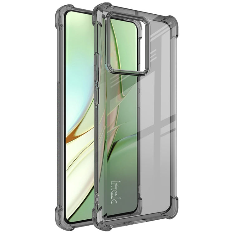 For Motorola Moto Edge 40 5G imak Shockproof Airbag TPU Phone Case(Transparent Black) - Motorola Cases by imak | Online Shopping UK | buy2fix