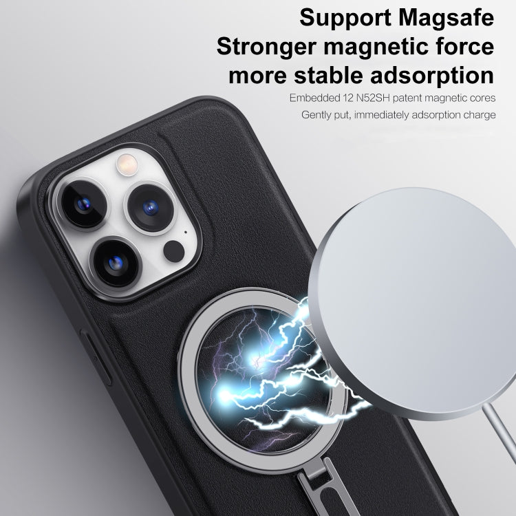 For iPhone 14 Plus MagSafe Magnetic Holder Phone Case(Sierra Blue) - iPhone 14 Plus Cases by buy2fix | Online Shopping UK | buy2fix