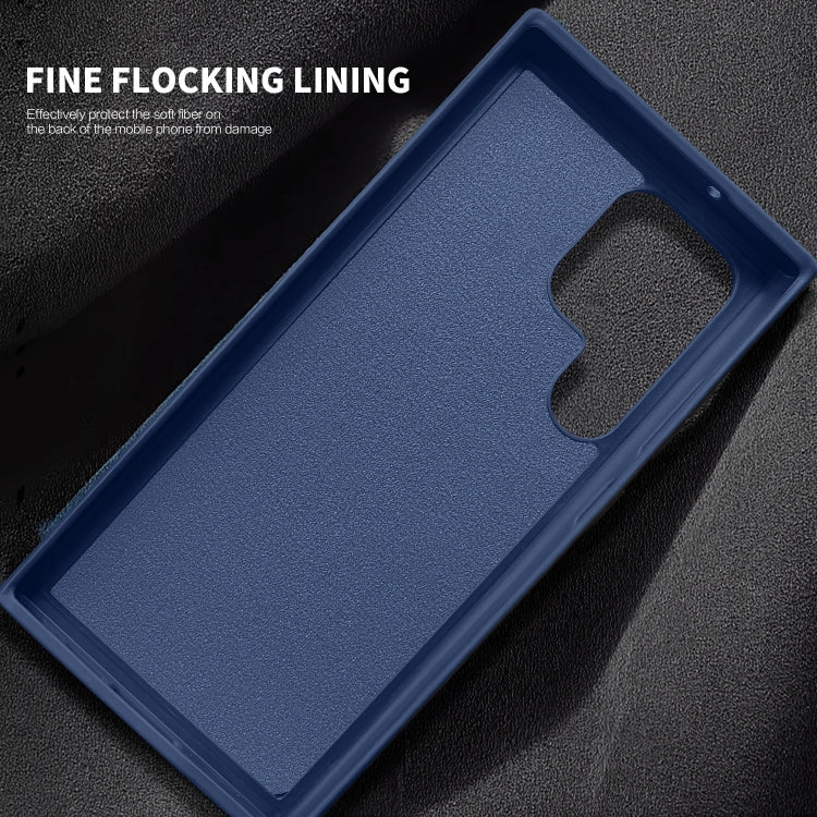 For Samsung Galaxy S23 Ultra 5G MagSafe Magnetic Holder Phone Case(Sierra Blue) - Galaxy S23 Ultra 5G Cases by buy2fix | Online Shopping UK | buy2fix