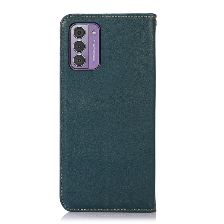 For Nokia G42 5G KHAZNEH Nappa Top Layer Cowhide Leather Phone Case(Green) - Nokia Cases by buy2fix | Online Shopping UK | buy2fix