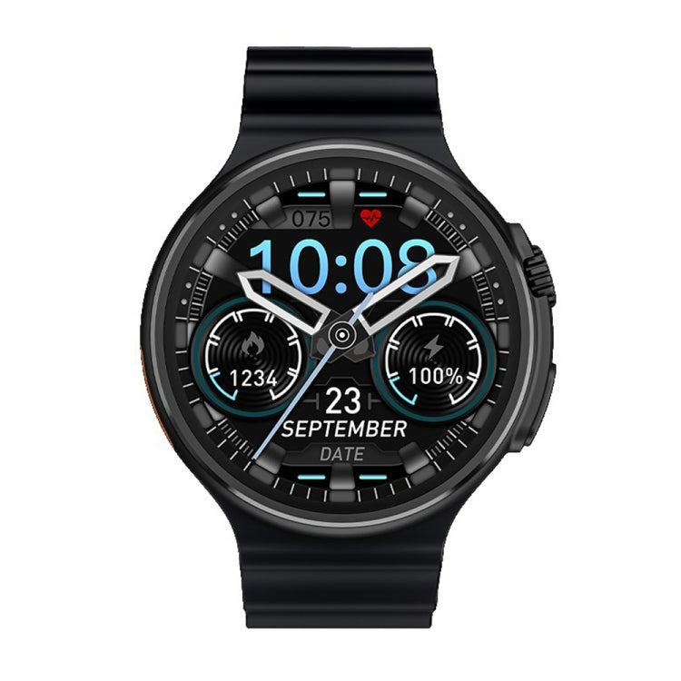 V3 Ultra Max 1.6 inch TFT Round Screen Smart Watch Supports Voice Calls/Blood Oxygen Monitoring(Black) - Smart Watches by buy2fix | Online Shopping UK | buy2fix