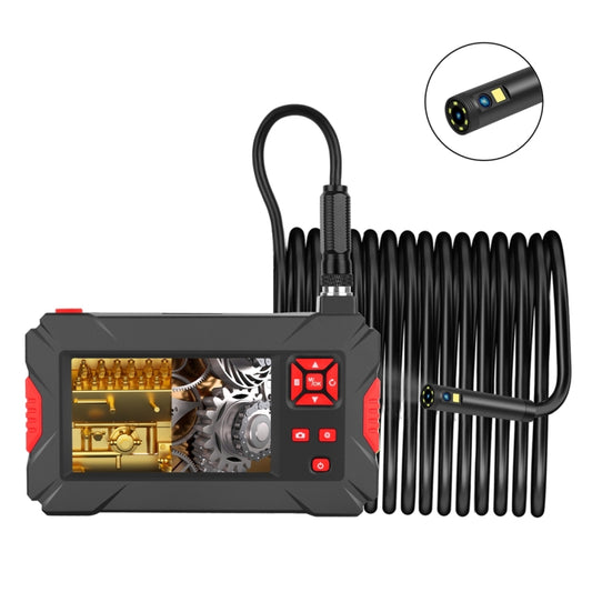 P30 5.5mm 1080P IP68 Waterproof 4.3 inch Screen Dual Camera Digital Endoscope, Length:5m Hard Cable(Black) by buy2fix