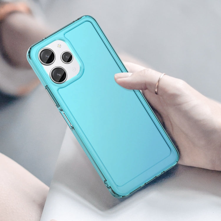 For Xiaomi Redmi 12 Candy Series TPU Phone Case(Transparent Blue) - Xiaomi Cases by buy2fix | Online Shopping UK | buy2fix