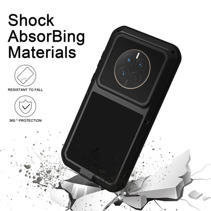 For Huawei Mate 50 Pro LOVE MEI POWERFUL Metal Shockproof Life Waterproof Dustproof Phone Case(White) - Huawei Cases by LOVE MEI | Online Shopping UK | buy2fix