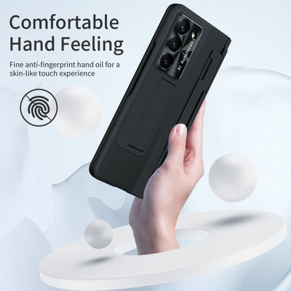 For Samsung Galaxy Z Fold5 5G Integrated Full Coverage Pen Slot Folding Phone Case with Stylus(Black) - Galaxy Z Fold5 Cases by buy2fix | Online Shopping UK | buy2fix