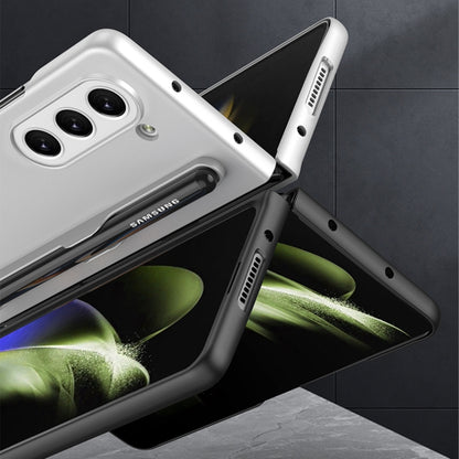 For Samsung Galaxy Z Fold5 GKK Ultra-thin Full Coverage Phone Flip Case with Pen Slot(Silver) - Galaxy Z Fold5 Cases by GKK | Online Shopping UK | buy2fix