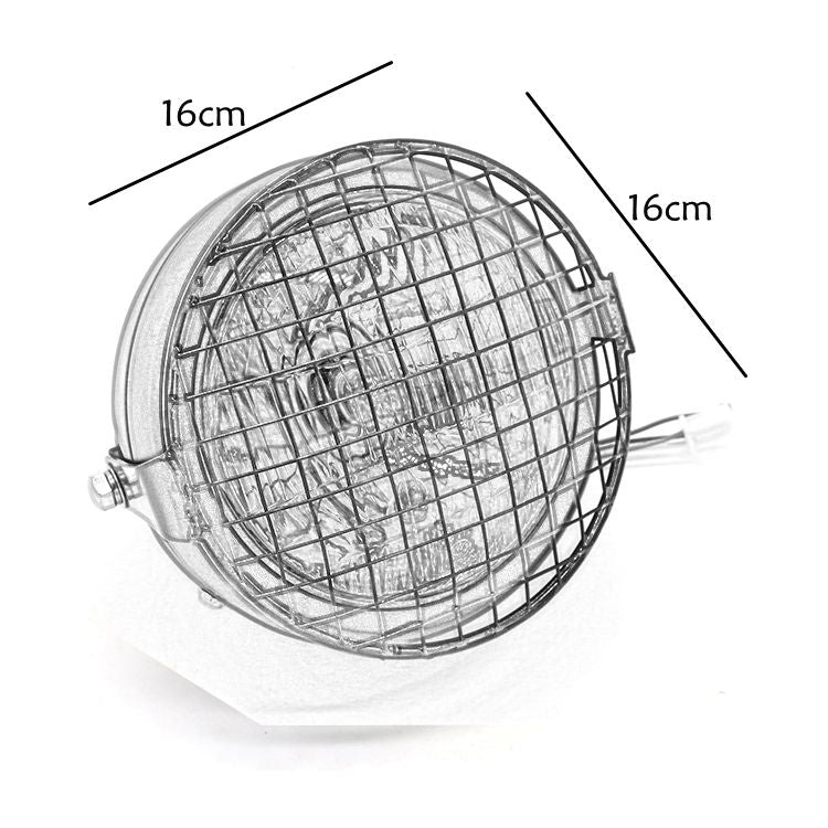 Motorcycle Reticular Retro Lamp LED Headlight Modification Accessories for Halley / Honda CG125 / Suzuki GN125(White) by buy2fix