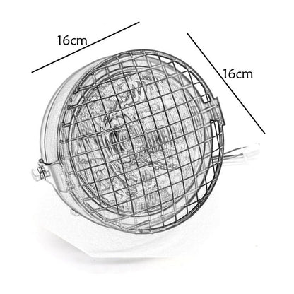 Motorcycle Reticular Retro Lamp LED Headlight Modification Accessories for Halley / Honda CG125 / Suzuki GN125(White) by buy2fix