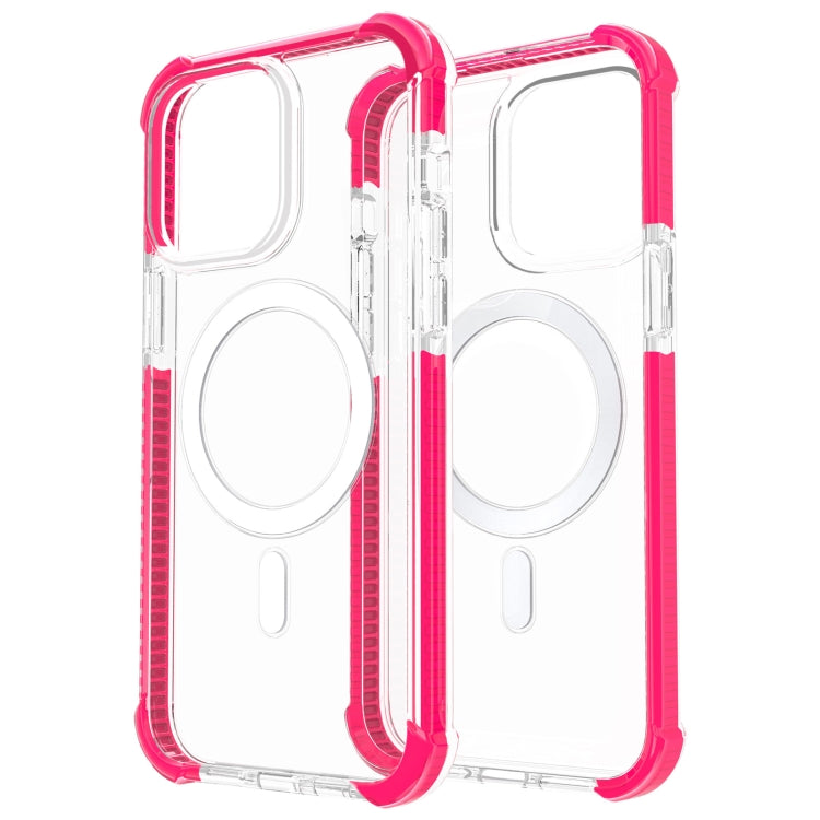 For iPhone 15 Magsafe Magnetic Acrylic Shockproof Phone Case(Pink) - iPhone 15 Cases by buy2fix | Online Shopping UK | buy2fix