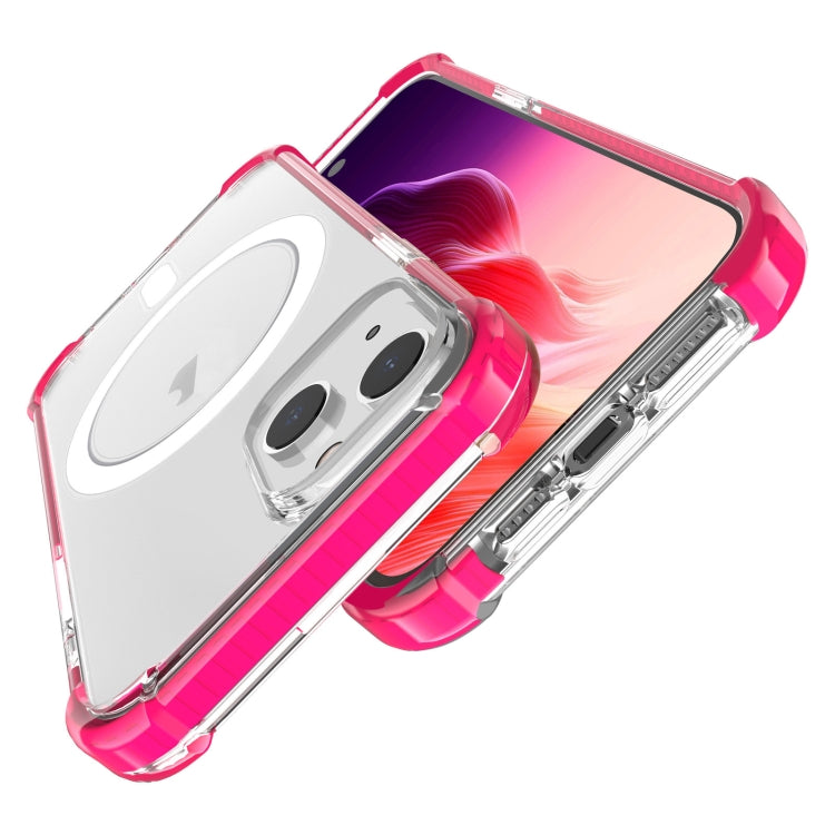 For iPhone 15 Magsafe Magnetic Acrylic Shockproof Phone Case(Pink) - iPhone 15 Cases by buy2fix | Online Shopping UK | buy2fix