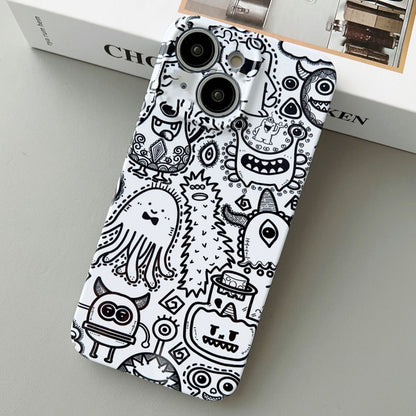 For iPhone 14 Painted Pattern Precise Hole PC Phone Case(Bottle Monster) - iPhone 14 Cases by buy2fix | Online Shopping UK | buy2fix