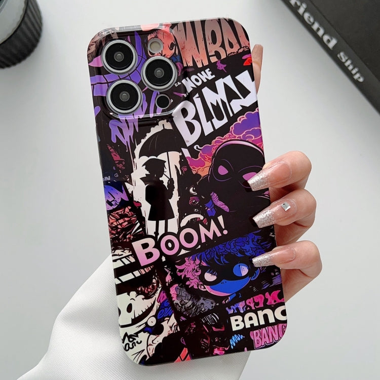 For iPhone 11 Pro Painted Pattern Precise Hole PC Phone Case(Comics Umbrella Boy) - iPhone 11 Pro Cases by buy2fix | Online Shopping UK | buy2fix